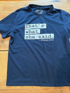 THE SOULED STORE S Navy "That's What She Said" The Office Michael Scott
